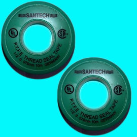 PTFE thread Seal Tape , Tape 12mmx0.075mm x10m Density:0.4g/cm3 SANTIK Brand supplier